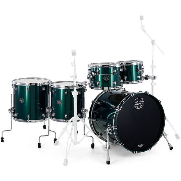 Mapex Saturn Evolution Birch/Walnut 22'' 4pc, Gun Metal Grey na  Gear4Music.com