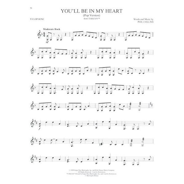 Hal Leonard Disney Songs For Xylophone