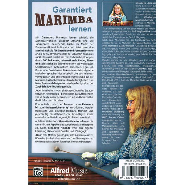 Alfred Music Publishing Garantiert Marimba lernen
