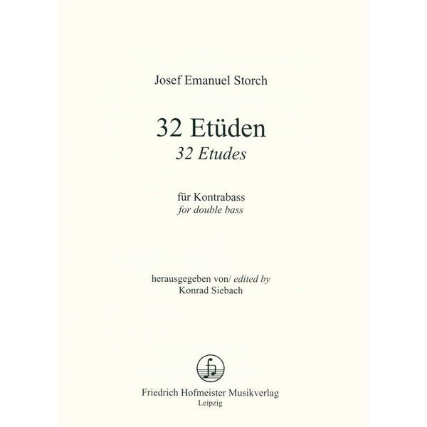 Friedrich Hofmeister Verlag Storch Etüden Kontrabass