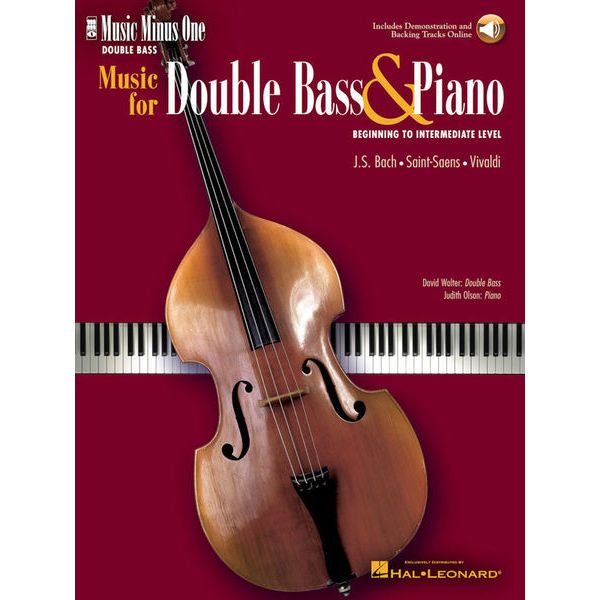 Music Minus One Music Double Bass/Piano Easy