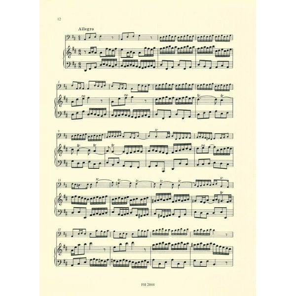 Friedrich Hofmeister Verlag Bach Sonata BWV1028 Kontrabass
