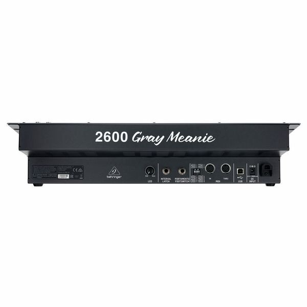 Behringer 2600 GRAY MEANIE Semi-Modular Analog Synthesizer - 3 VCO Rack-Mount Synth With Spring Reverb