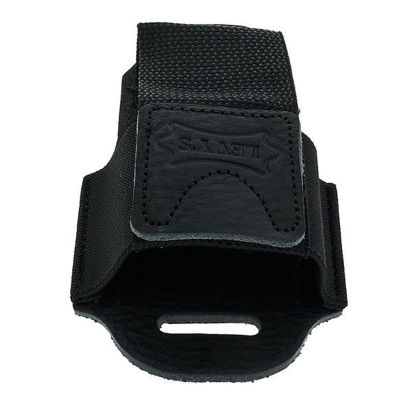 Levy's Wireless Transmitter Bodypack Holder - Black Leather - John