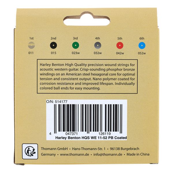 Harley Benton HQS WE 11-52 PB Coated