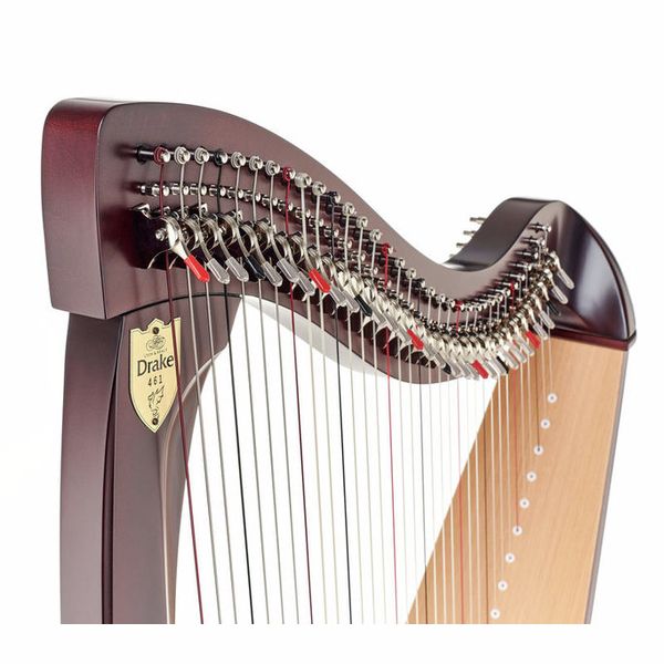 Lyon & Healy Drake LT Lever Harp Mahogany