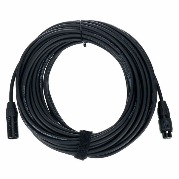 Stairville PDC3BK IP65 DMX Cable 20m 3pin