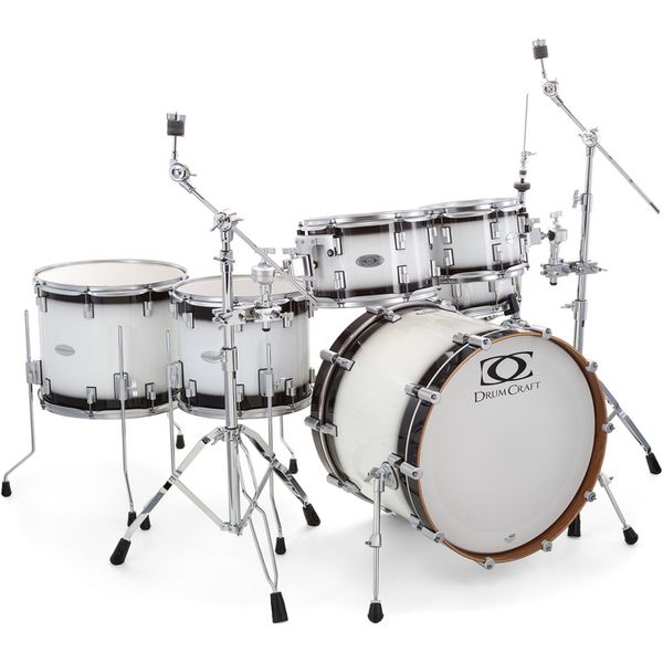 DrumCraft Series 6 2up 2down White Burst