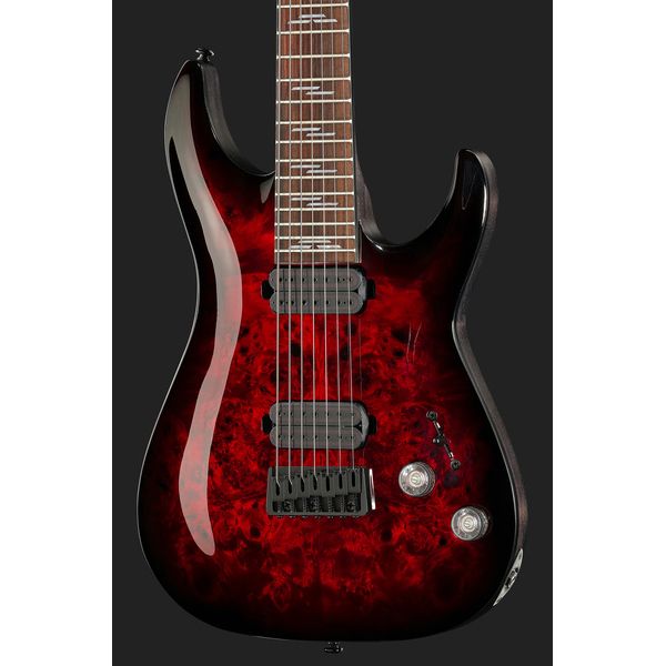 Schecter Omen Elite-7 Black Ch Burst