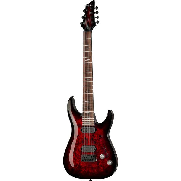 Schecter Omen Elite-7 Black Ch Burst