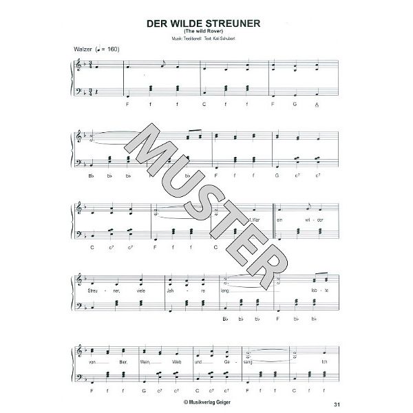 Musikverlag Geiger Wirtshausmusik Accordion 18