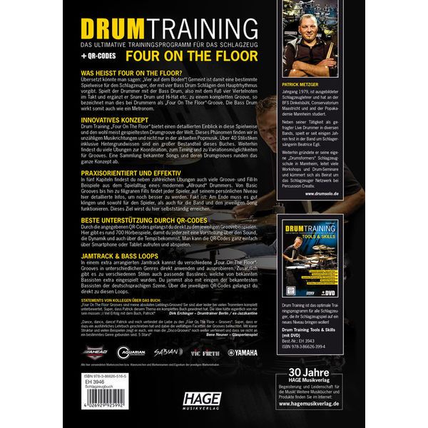 Hage Musikverlag Drum Training 4 On The Floor