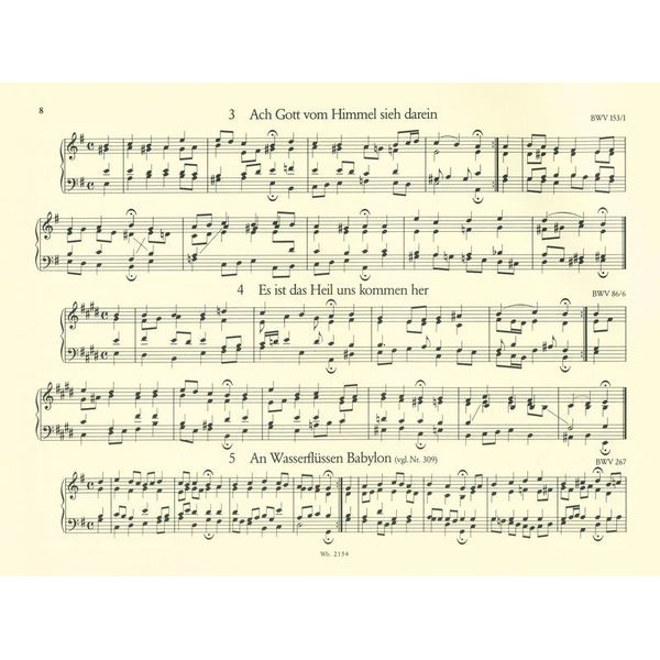 Breitkopf & Härtel Bach 371 vierstimmige Choräle