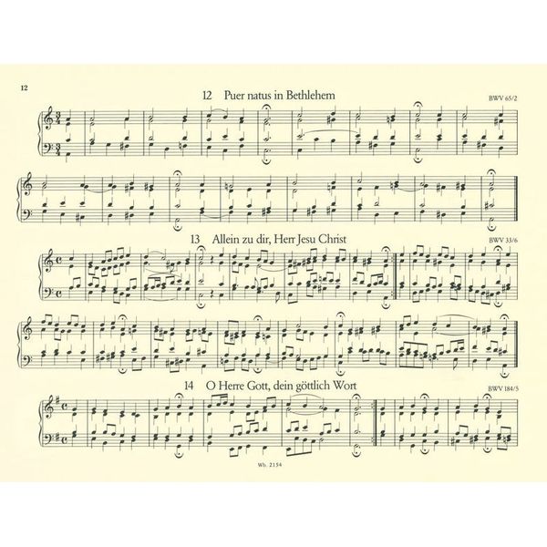Breitkopf & Härtel Bach 371 vierstimmige Choräle
