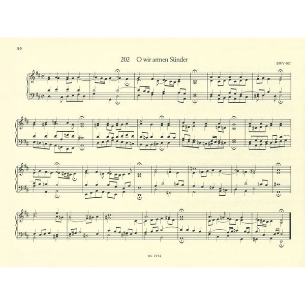 Breitkopf & Härtel Bach 371 vierstimmige Choräle