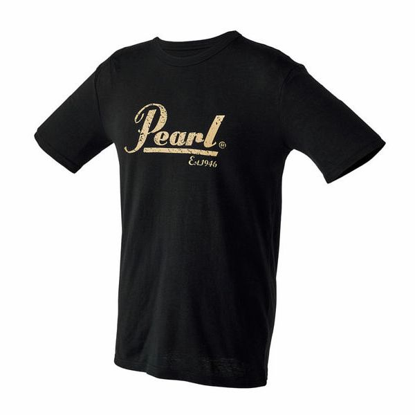 T-shirt preta Logo Pearls