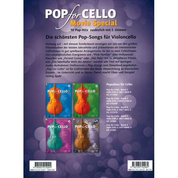 Schott Pop For Cello Movie Special