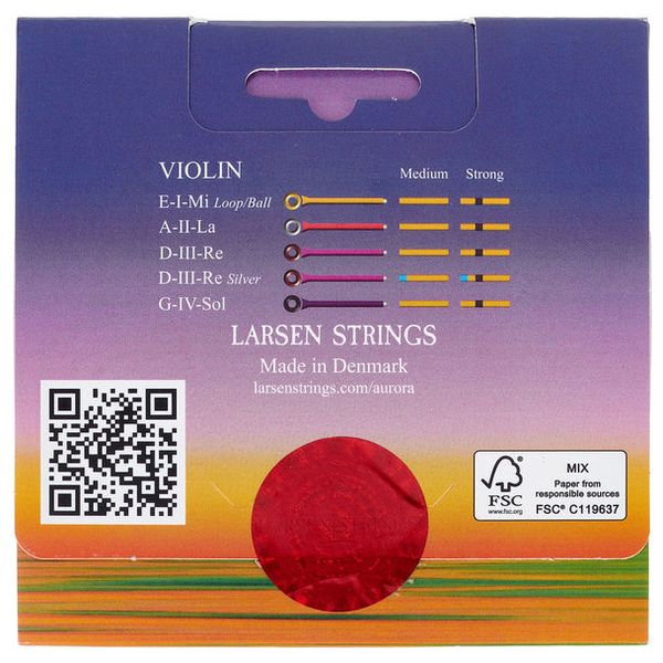 Larsen Aurora Violin Set D Alu Strong
