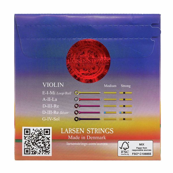 Larsen Aurora Violin D Silver Medium