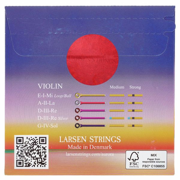 Larsen Aurora Violin D Silver Strong