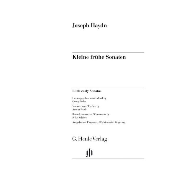 Henle Verlag Haydn Kleine frühe Sonaten
