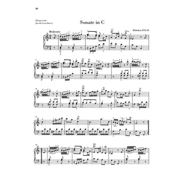 Henle Verlag Haydn Kleine frühe Sonaten