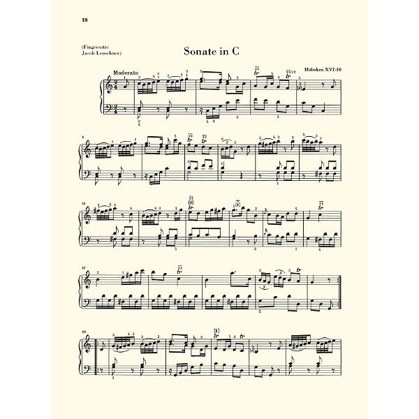 Henle Verlag Haydn Kleine frühe Sonaten