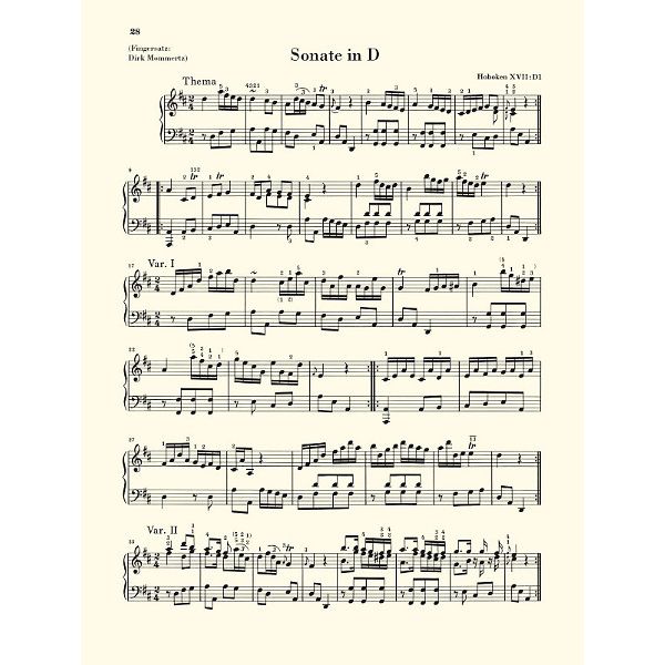 Henle Verlag Haydn Kleine frühe Sonaten