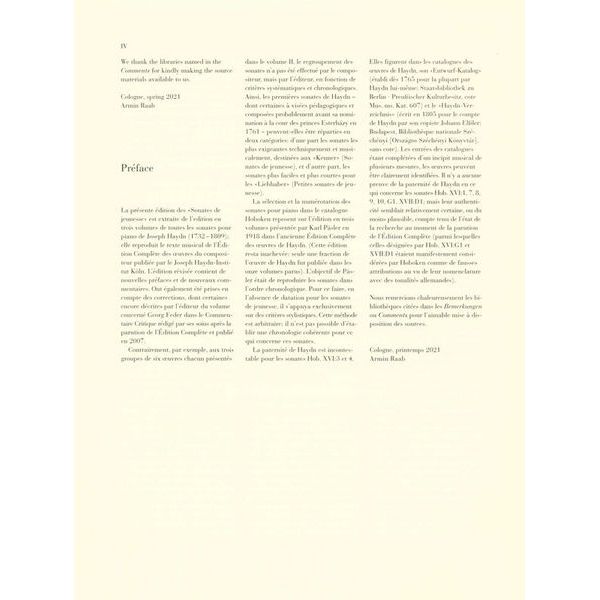 Henle Verlag Haydn Kleine frühe Sonaten