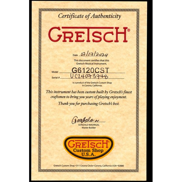 Gretsch 6120CST 59 Black Paisley Relic