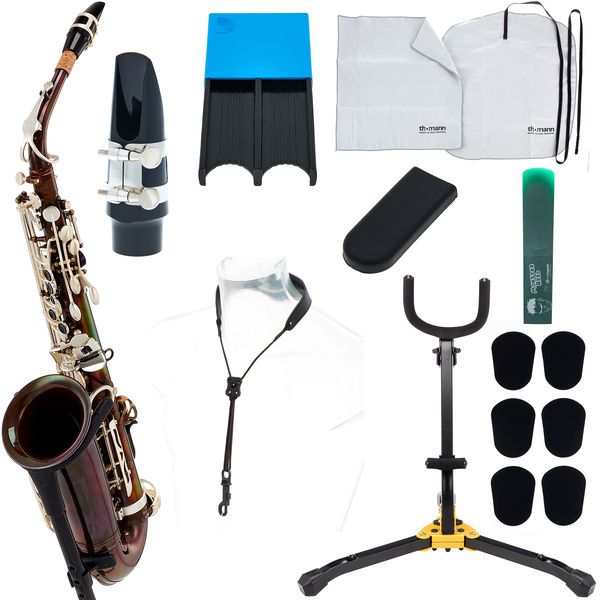 Ensemble De Support De Saxophone Alto Alto Sax Stand Set Support En Métal  Rack Saxophone Kit De Nettoyage Accessoires Pour