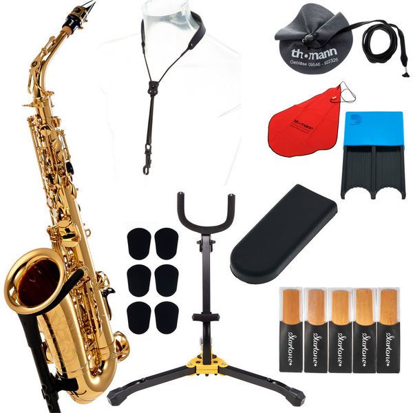 Ensemble de saxophone portable noir pour débutants, mini