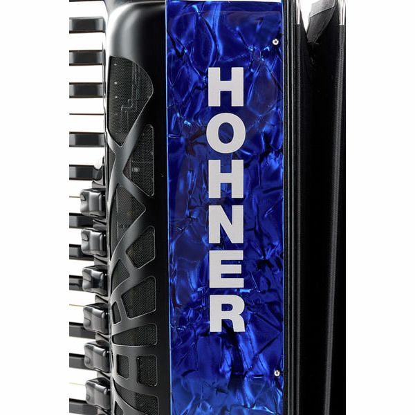 Hohner Bravo III 96 silent key blue