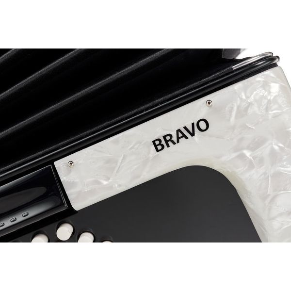 Hohner Bravo III 72 White silent key