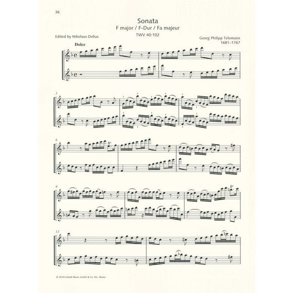 Schott Recorder Library Suites