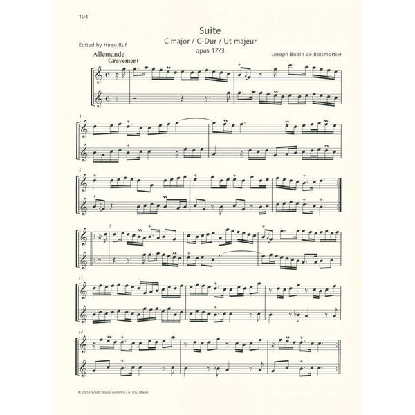 Schott Recorder Library Suites
