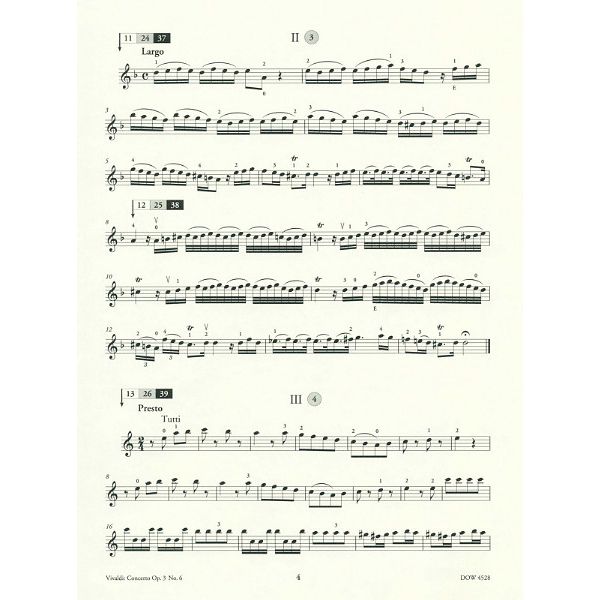 Dowani Vivaldi Concertino Op. 3 No. 6