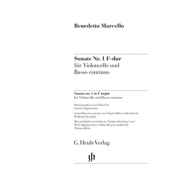 Henle Verlag Marcello Cellosonate F-Dur