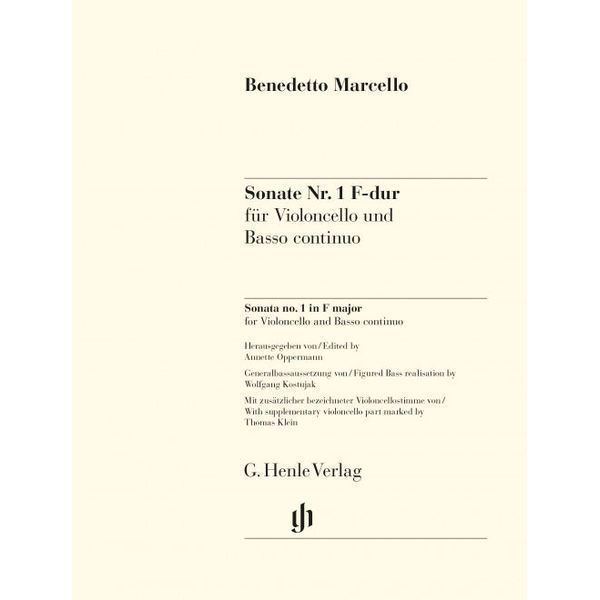 Henle Verlag Marcello Cellosonate F-Dur