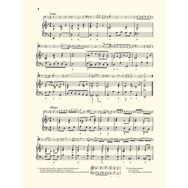 Henle Verlag Marcello Cellosonate F-Dur