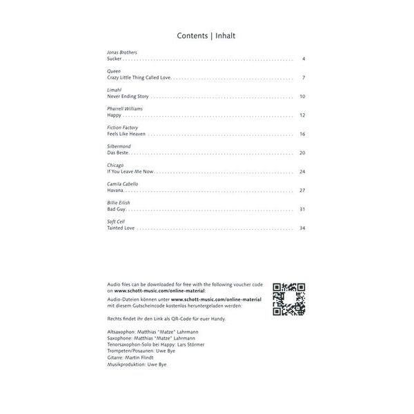 Schott Pop 'n' Swing For Alto Sax