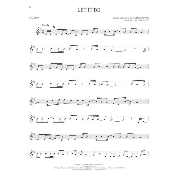 Hal Leonard The Beatles For Ocarina