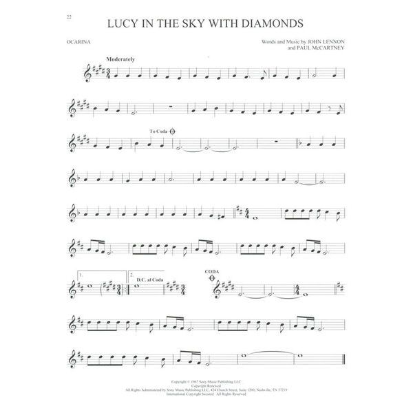 Hal Leonard The Beatles For Ocarina