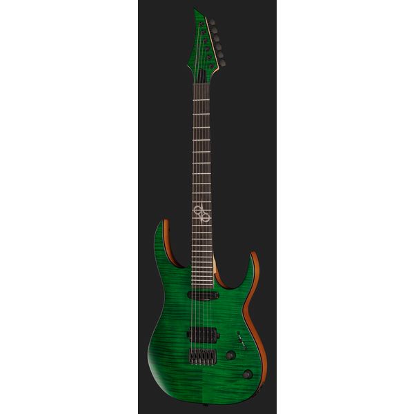 Solar Guitars SB1.6HFG Flame Green Matte