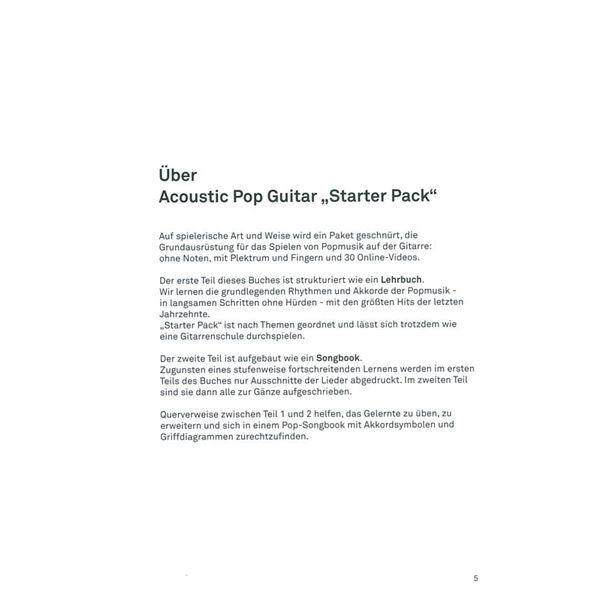 Edition Dux Acoustic Pop Guitar Starter