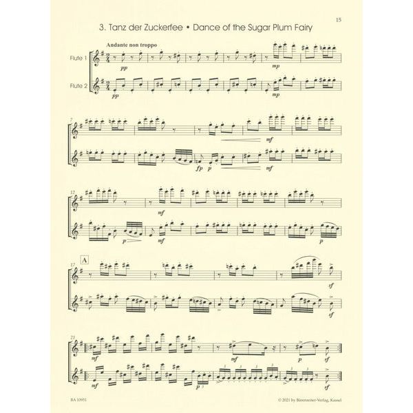 Bärenreiter Nussknacker-Suite 2 Flutes