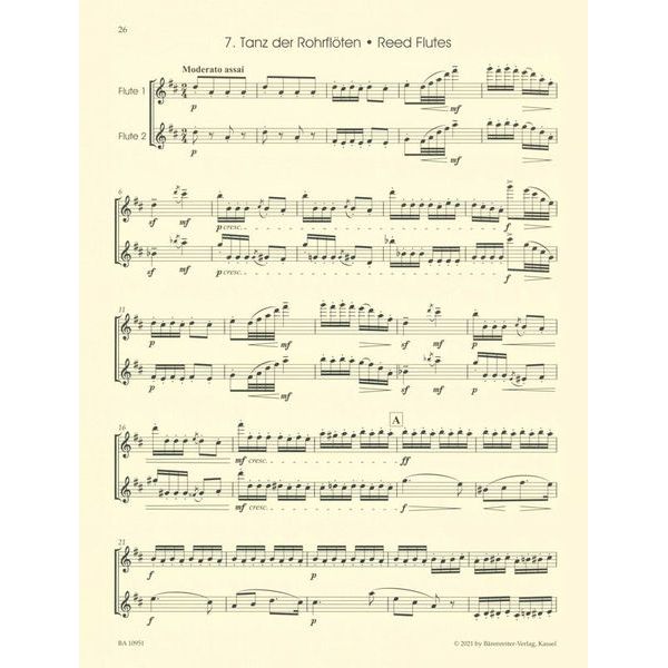 Bärenreiter Nussknacker-Suite 2 Flutes