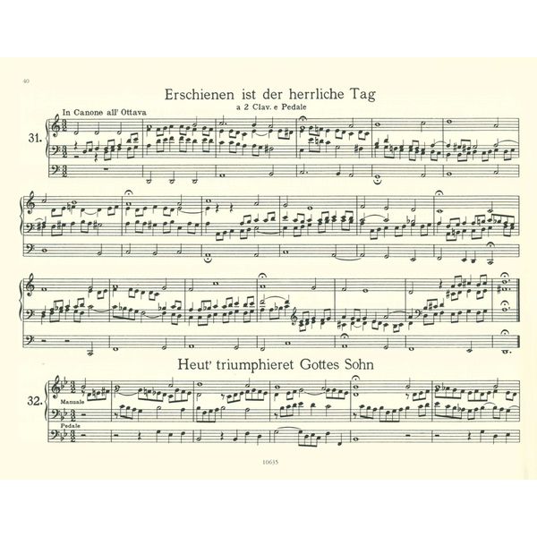 Edition Peters Bach Orgelbüchlein