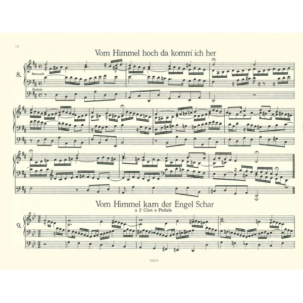 Edition Peters Bach Orgelbüchlein