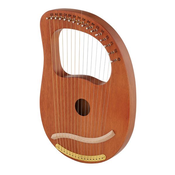 Lyre Harp 16 Strings Mahogany Body String Instrument